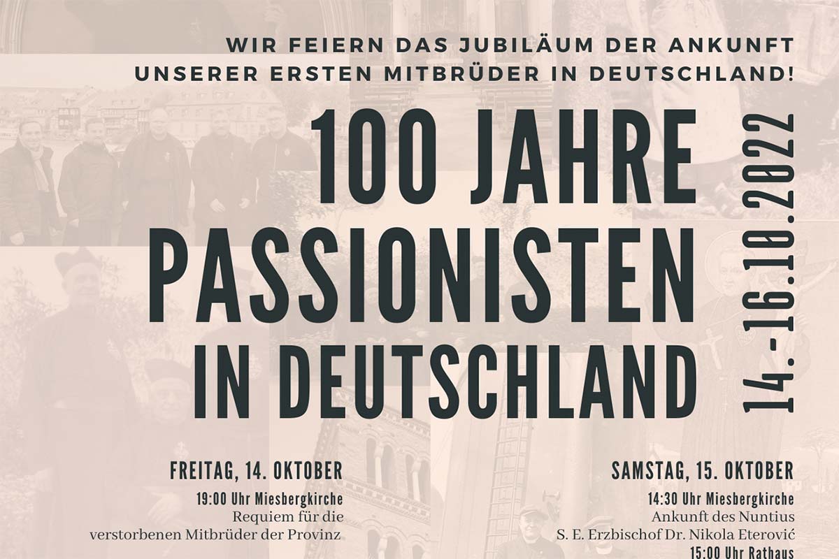 100 Jahre Passionisten in Deutschland Beitragsbild
